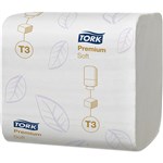 TORK 114273 T3 PREMIUM SOFT FOLDED TOILET PAPER 252 SHEET 110 X 110MM WHITE CARTON 30