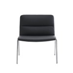 EXECUTIVE PORTFOLIO BONDI CHAIR MEDIUM BACK GENUINE LEATHER 660 X 485 X 790MM BLACK