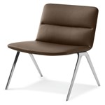 EXECUTIVE PORTFOLIO BONDI CHAIR MEDIUM BACK PU LEATHER 660 X 485 X 790MM BROWN