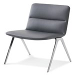 EXECUTIVE PORTFOLIO BONDI CHAIR MEDIUM BACK PU LEATHER 660 X 485 X 790MM GREY