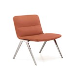 EXECUTIVE PORTFOLIO BONDI CHAIR MEDIUM BACK PU LEATHER 660 X 485 X 790MM ORANGE