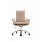 EXECUTIVE PORTFOLIO COTTESLOE CHAIR MEDIUM BACK GENUINE LEATHER 335 X 480 X 920MM BEIGE