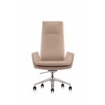 EXECUTIVE PORTFOLIO COTTESLOE CHAIR HIGH BACK GENUINE LEATHER 335 X 480 X 1065MM BEIGE