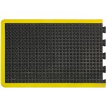 MATTEK MODULAR BUBBLE MAT END 600 X 900MM YELLOWBLACK