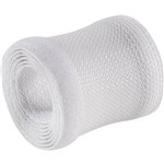 BRATECK FLEXIBLE CABLE WRAP SLEEVE WITH HOOK AND LOOP FASTENER 1000 X 135MM WHITE