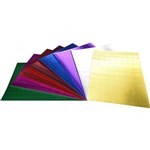 RAINBOW METALLIC CORRUGATED BOARD 500 X 750MM ASSORTED PACK 8