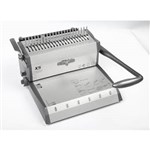 GOLD SOVEREIGN MGSX5 MANUAL BINDING MACHINE PLASTICWIRE COMB GREY