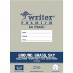 WRITER PREMIUM STORY BOOK DOTTED THIRDS 24MM 100GSM 64 PAGE 330X240MM GROUNDGRASSSKY
