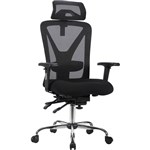 DIAMOND EXECUTIVE CHAIR HIGH MESH BACK ARMS BLACK