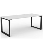 OLG ANVIL STRAIGHT WORKSTATION BLACK FRAME 1800 X 750MM WHITE