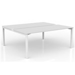OLG AXIS 2PERSON DSD WORKSTATION WHITE FRAME 1800 X 750MM WHITE