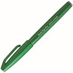 PENTEL SES15C BRUSH SIGN PEN MARKER GREEN BOX 10
