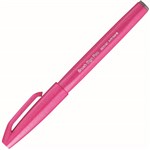 PENTEL SES15C BRUSH SIGN PEN MARKER PINK BOX 10