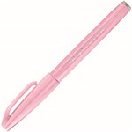 PENTEL SES15C BRUSH SIGN PEN MARKER PALE PINK BOX 10