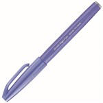 PENTEL SES15C BRUSH SIGN PEN MARKER BLUE VIOLET BOX 10