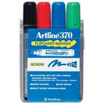 ARTLINE 370 FLIPCHART MARKER BULLET 20MM ASSORTED WALLET 4