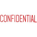 XSTAMPER CXBN 1130 PREINKED MESSAGE STAMP CONFIDENTIAL 42 X 13MM RED