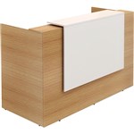 SORRENTO RECEPTION COUNTER 1800 X 840 X 1150MM WHITEBEECH