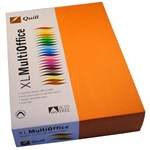 QUILL COLOURED A4 COPY PAPER 80GSM ORANGE PACK 500 SHEETS