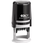 COLOP R45D CUSTOM MADE PRINTER SELFINKING DATE STAMP 45MM DIAMETER
