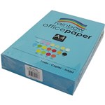 RAINBOW COLOURED A4 COPY PAPER 80GSM 500 SHEETS BLUE