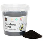 EDUCATIONAL COLOURS RAINBOW SAND 13KG JAR BLACK