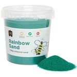 EDUCATIONAL COLOURS RAINBOW SAND 13KG JAR GREEN