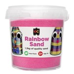 EDUCATIONAL COLOURS RAINBOW SAND 13KG JAR PINK