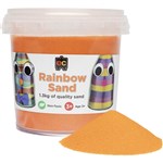 EDUCATIONAL COLOURS RAINBOW SAND 13KG JAR ORANGE