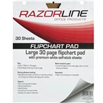 RAZORLINE FLIPCHART ADHESIVE PAD WHITE 635 X 760MM WHITE 30 SHEETS