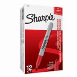 SHARPIE PERMANENT MARKER 10MM FINE RED  S30002 S30052