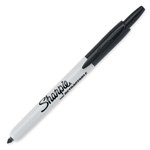 SHARPIE RETRACTABLE PERMANENT MARKER BULLET FINE 10MM BLACK
