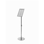 DEFLECTO SIGN HOLDER SNAP FLOOR STANDING A4 SILVER