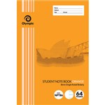 OLYMPIC NPT86 EXERCISE BOOK NSW RULING 8MM 55GSM 64 PAGE 250 X 176MM ORANGE PACK 20
