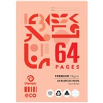 OLYMPIC E864P ECO EXERCISE BOOK 8MM RULED 70GSM 64 PAGE A4
