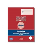 SPLASH EDUCATION EXERCISE BOOK 8MM RULEDRED MARGIN 48PAGES 225 X 175MM RED