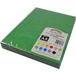 RAINBOW SPECTRUM BOARD 220GSM A4 EMERALD GREEN PACK 100