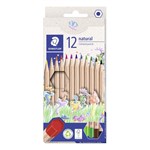STAEDTLER COLOURED PENCILS NATURAL PACK 12