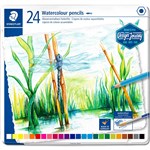 STAEDTLER 14610 WATERCOLOUR PENCILS ASSORTED PACK 24