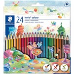 STAEDTLER 187 NORIS COLOUR TRIANGULAR COLOURING PENCILS ASSORTED BOX 24