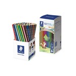 STAEDTLER 187 NORIS CLUB TRIANGULAR COLOURED PENCILS ASSORTED TUB 108