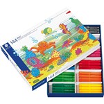 STAEDTLER 340 NORIS CLUB JUMBO COLOURING MARKERS 30MM ASSORTED CLASSPACK 144