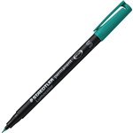 STAEDTLER 313 LUMOCOLOR PERMANENT MARKER BULLET SUPERFINE 04MM GREEN