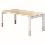 OBLIQUE HEIGHT ADJUSTABLE COFFEE TABLE 1200 X 600MM SNOW MAPLE
