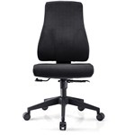 INITIATIVE MADISON TASK CHAIR MEDIUM BACK FABRIC BLACK