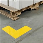 BRADY DURABLE FLOOR MARKERS L YELLOW 51 X 127MM PACK 20