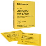 BRAVENATURE TEA TREE ANTISEPTIC ITCH CREAM SACHETS PACK 10