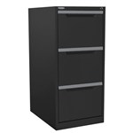 STEELCO FILING CABINET 3 DRAWER 470 X 620 X 1015MM GRAPHITE RIPPLE