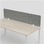 SANA ALTITUDE ABOVE DESK SCREEN 12MM THICK 1500 X 600MM MOONLIGHT
