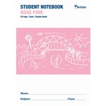 WRITER STUDENT NOTEBOOK 3MM DOUBLE RULEDGUIDE 32 PAGE 250 X 175MM ROSE PINK